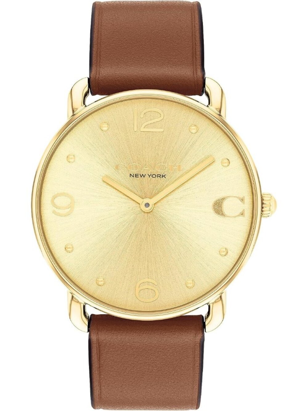 Women's Saddle/Gold Tone Sleek and Minimalist in Design Stylish Wrist Watches